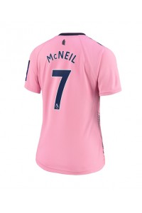Everton Dwight McNeil #7 Voetbaltruitje Uit tenue Dames 2022-23 Korte Mouw